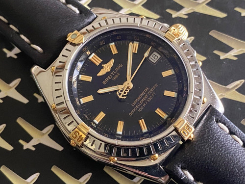 Breitling wings stahl gold - /,