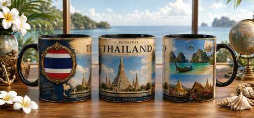 Thailand souvenir tasse - souvenir,