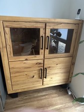 Highboard Wildeiche massiv, geölt, B130/H140/T45