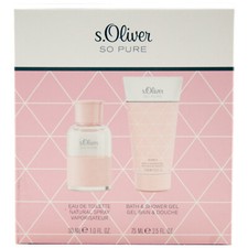 s.Oliver SO PURE woman Geschenkset 30ml Eau de Toilette + 75 ml Duschgel