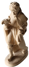 Krippenfigur holz natur könig - holz,