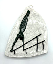 mid century Wandbild Craquelé