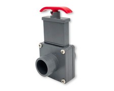 PVC Absperrschieber 38 x 38 mm