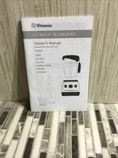 Vitamix Blender Owner's Manual