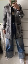 H&M TWEED CARDIGAN MANTEL IM