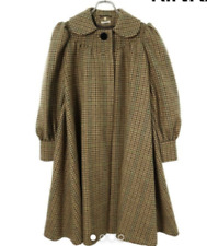 MIU MIU Mantel mit Hahnentrittmuster und Bob-Ärmeln, Braun, Größe 36, Länge...