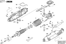 Dremel 4000 Drehwerkzeug original Ersatzteile Liste F013400046