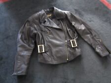 Clan Biker Lamm Lederjacke XL Schwarz-use