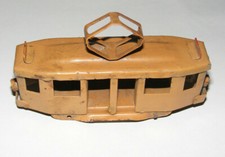 Blechspielzeug Notspielzeug 1946 / 1948 HO 00 Straßenbahn Tramway Tram Modell