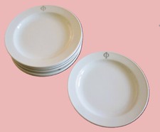 Teller Speiseteller (4) "Schönwald 25" mit Fabrik-Decor/LOGO (grau) - ⌀23cm