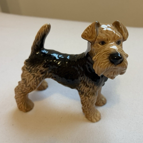 Goebel hund keramikfigur braun - goebel,