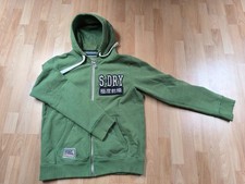 Super Dry Sweatshirt Jacke ; vintage und ultra cool ; Größe L , grün
