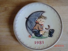 Hummel Goebel Jahresteller Wandteller groß 1981 19,5cm Schirm 271 1. Wahl
