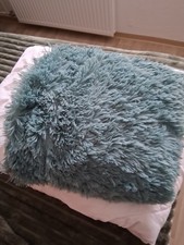 Mont Chalet Hochflorplaid/Decke  petrol Fellimitat Microfaser Neu