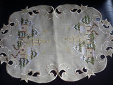 Weihnachtsdeckchen oval