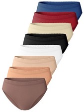3 | 6 Stück Damen Slips Microfaser Unterhosen Unterwäsche Slip Hüftslips