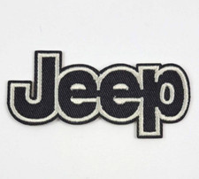 Jeep Logo Auto USA Bügelflicken gestickter Aufnäher Patch Schriftzug