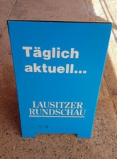 Werbeaufsteller Lausitzer Rundschau Kunststoff Blau 80x50 Werbetafel klappbar