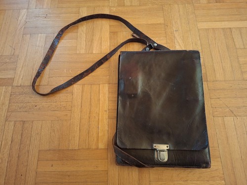 Antike leder kartentasche - leder,