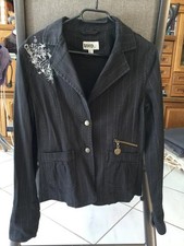 Blazer aus Jeans/Denim schwarz