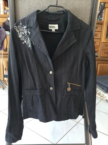 Blazer aus jeans denim schwarz - aus, jeans/denim