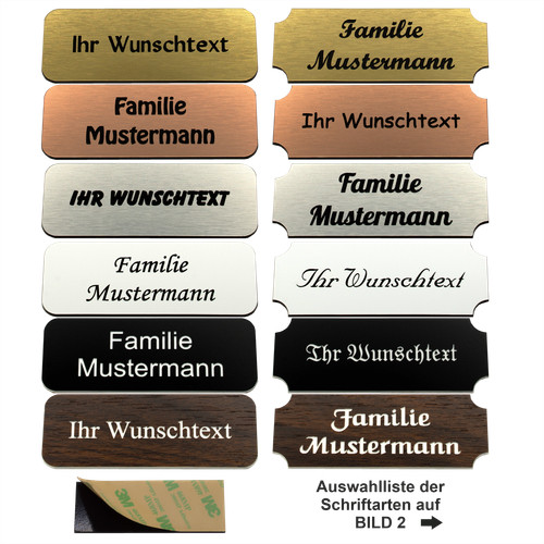 Türschild briefkastenschild - türschild,
