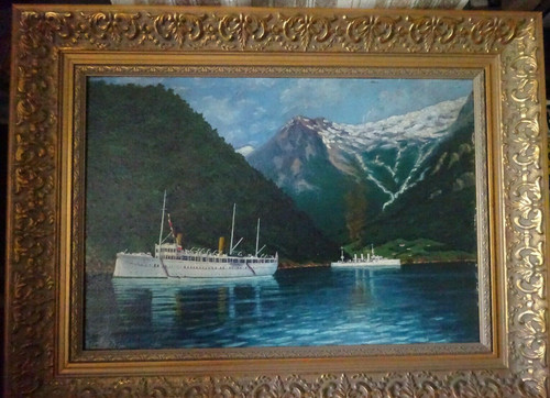 ölbild hohenzollern yacht - hohenzollern-yacht, in