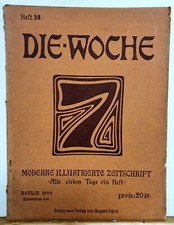 1899 "Die Woche" Illustrierte