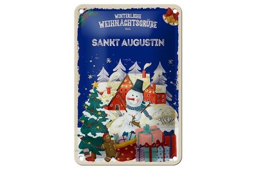Blechschild weihnachtsgrüße - blechschild,