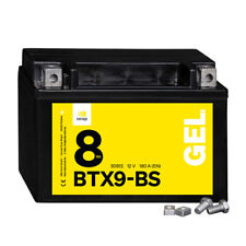 Denagi 8Ah Motorradbatterie GEL BTX9-BS 12V 50812 GTX9-BS FTX9-BS CTX9-BS