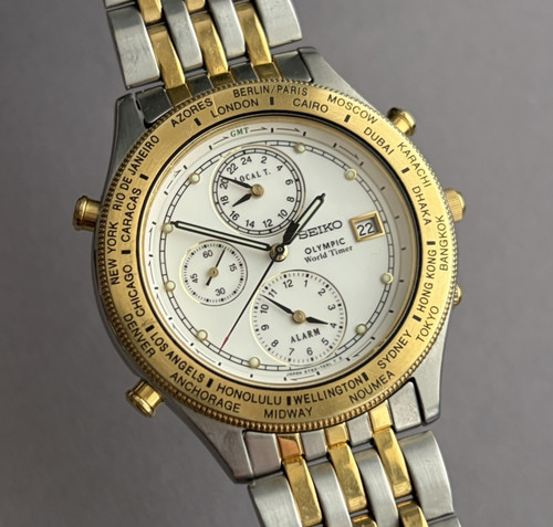Seiko olympic world timer - olympic,