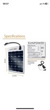 Sunpower Solarpanel 50 Watt 2 Stück