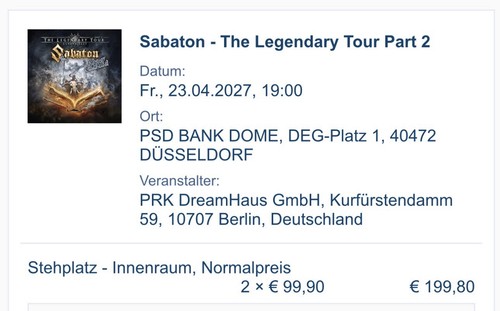 Sabaton the legendary - sabaton,