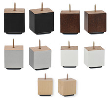 Möbelbein Buche Holz 5cm | Möbelfuß Sofa Couch Tisch Beine | Ersatz Schrankfuß