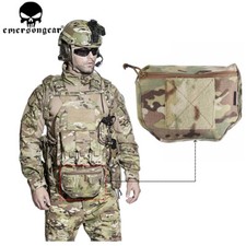 Emerson Tactical Drop Etui Fanny Pack Müllsack Haken & Schlaufe für Trägerweste UK