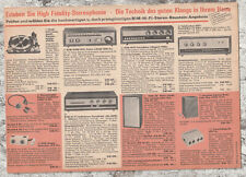 Radio Rim  München * Technik und Hi Fi Prospekt * 1966