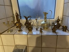 Vintage Messing Deko Set – Italien & Orient – handgraviert – Rokoko  1950–1980