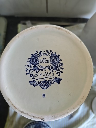 Delft vase blau - deckel,, blaue