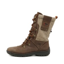 ECCO Damen Wanderstiefel Stiefel Braun Leder, Textil Atmungsaktiv Outdoor EU 39