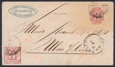 Thurn & Taxis 32 auf Ganzsache U10A von Hechningen nach Ulm (1)