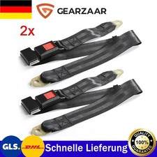 2x Sicherheitsgurt Beckengurt 2 Punkt Statik Stapler Bus LKW Auto PKW Universal