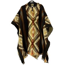 Alpaca Wool Poncho Mens