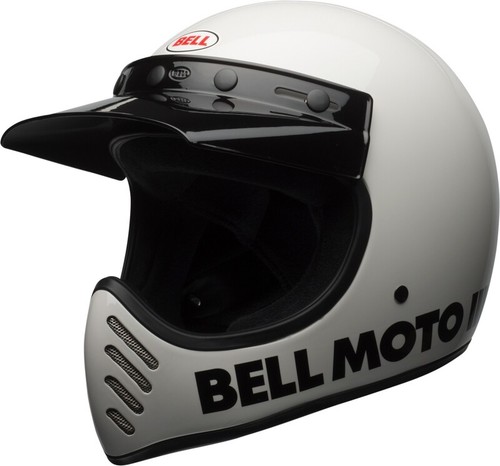 Bell moto classic helm weiß - moto-3,