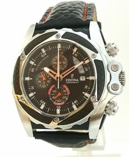 Festina F16273 CHRONO BIKE 2007, 1/20s, HERREN,DATE,LEDERBAND NEU,SERVICE,TOP