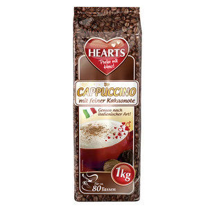 Herzen cappuccino mit - herzen,