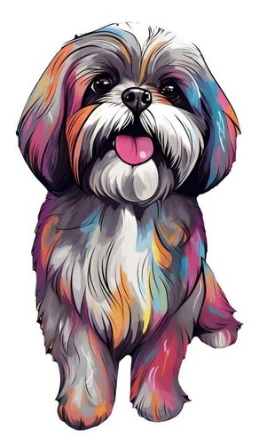 Shihtzu kreuzstichmuster - shihtzu,