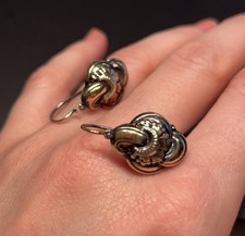 Antike Ohrringe Schaumgold