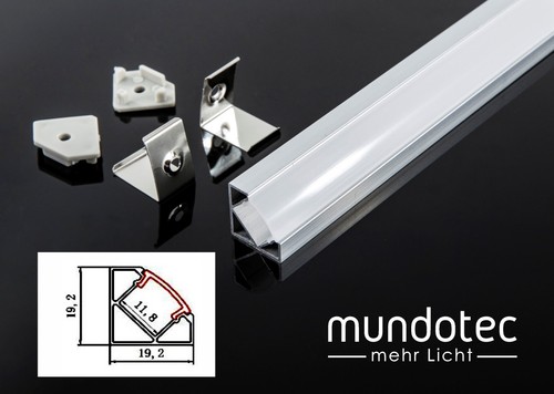 Led alu eck - eck-profil, schiene