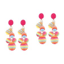  2 Pairs Tropfen Ohrringe