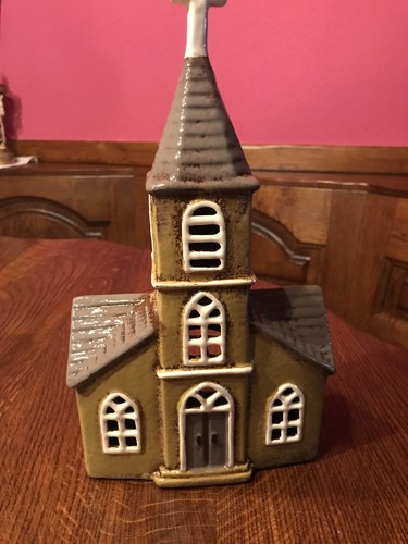 Windlicht haus kirche - windlicht,
